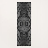 Graue Schlange Skin Print Yogamatte (Rückseite)