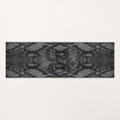 Graue Schlange Skin Print Yogamatte (Vorderseite (Horizontal))
