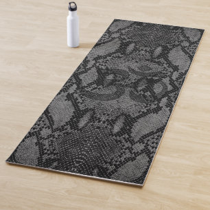 Graue Schlange Skin Print Yogamatte