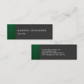 Graue, schlanke, berufliche Visitenkarte (Vorne/Hinten)