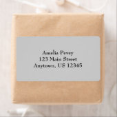 Graue Schlichte Versandetiketten (Insitu)