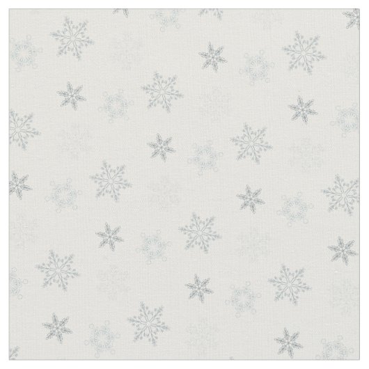 Graue Schneeflocken-Muster Stoff (Nahaufnahme)