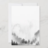 Graue Schneeflocken Winter Baby Dusche Dankeskarte (Rückseite)