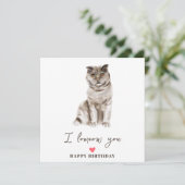 Graue schottische Falten Katze Mum Welpen Welpen G Karte (Stehend Vorderseite)