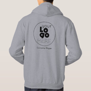 Graue Schuhe mit Ihrem Firmenlogo auf der Rücksei Hoodie
