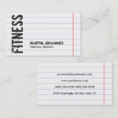 Graue Schwarz-weiße Papierlinie-Visitenkarte Visitenkarte (Vorne/Hinten)