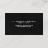 Graue Schwarz-weiße rote Streifen Einfache Visiten Visitenkarte (Rückseite)