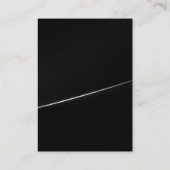 Graue schwarze Chubby moderne Visitenkarte (Rückseite)