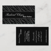 Graue schwarze Druck-Muster-Visitenkarte des Visitenkarte (Vorne/Hinten)