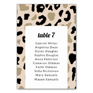 Graue schwarze Flecken auf Beige. Sitzplan Tabelle Tischnummer