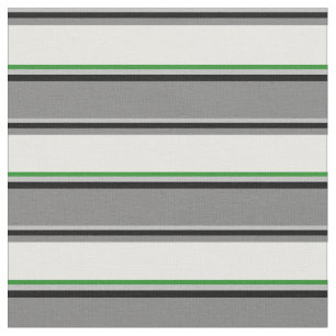 Graue, schwarze, graue, weiße und waldgrüne Farbe Stoff