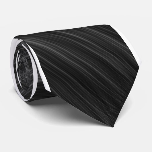 graue schwarze Krawatte (Gerollt)
