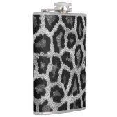 Graue schwarze Leopardenfarbe Flachmann (Rechts)