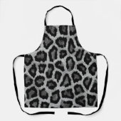 Graue schwarze Leopardenfarbe Schürze (Vorderseite)