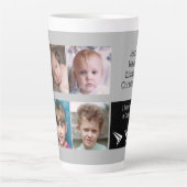 Graue schwarze Liebe als Großmutter mit Fotos Milchtasse (Vorderseite)