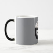 Graue schwarze Marshmallows Boo Verwandlungstasse (Links)