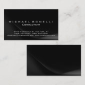 Graue schwarze Musterberatungskarte Visitenkarte (Vorne/Hinten)