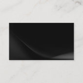 Graue schwarze Musterberatungskarte Visitenkarte (Rückseite)
