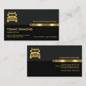 Graue schwarze Retro-Säulen - LKW Visitenkarte (Vorne/Hinten)