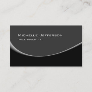 Graue schwarze Spirale Muster Trendy Business Card Visitenkarte