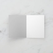 Graue schwarze Streifen Danke Karte (Innenseite)