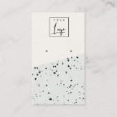 Graue schwarze Terrazzo Textur 3 Stufenvorführung  Visitenkarte (Vorderseite)