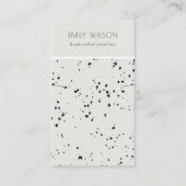 Graue schwarze Terrazzo Texture Band - Bildschirm Visitenkarte (Vorderseite)