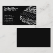 Graue schwarze visitenkarte (Vorne/Hinten)