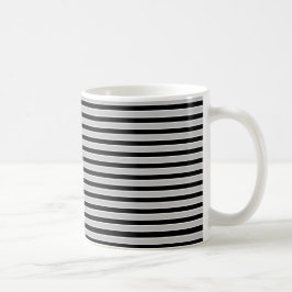 Graue, Schwarzweiss-Streifen Kaffeetasse