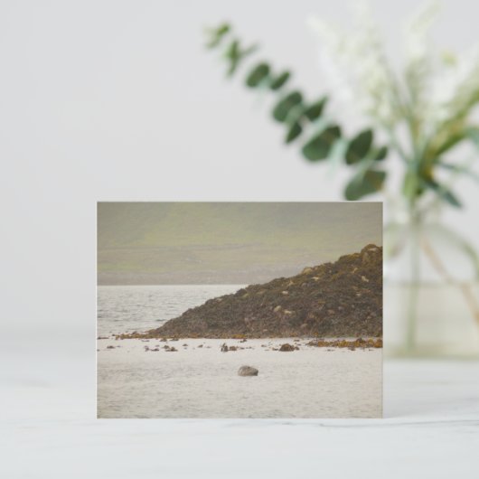 Graue Siegel Postkarte (Stehend Vorderseite)