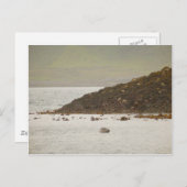 Graue Siegel Postkarte (Vorne/Hinten)