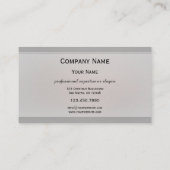 Graue Silber Berufliche Visitenkarte (Rückseite)