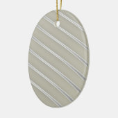 Graue Silber geschwungene Linien Chic abstrakte St Keramik Ornament (Links)