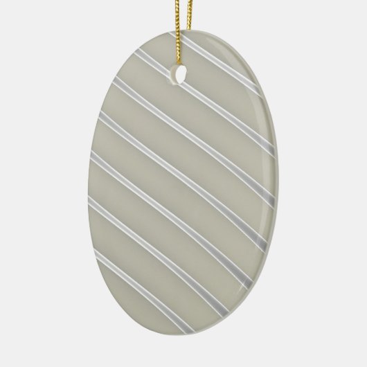 Graue Silber geschwungene Linien Chic abstrakte St Keramik Ornament (Links)