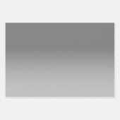 Graue Silber Imitate Glitzer Ombre Mix Geschenkpapier Set (Vorderseite 3)
