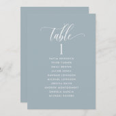 Graue, Sitzplan-Karten mit Gästennamen (Vorne/Hinten)