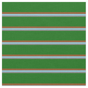 Graue, Sky Blue, Brown & Dark Green Colored Lines Stoff