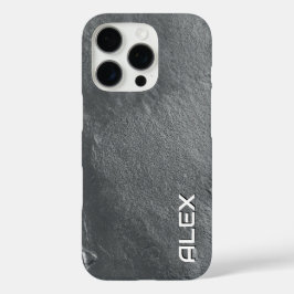 Graue Slate Texture iPhone Case