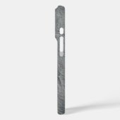 Graue Slate Texture iPhone Case (Rückseite / Links)
