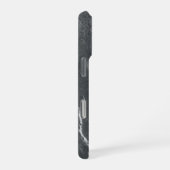 Graue Slate Texture iPhone Case Hülle (Rechte Seite)