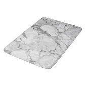 Graue "Slate Whisper Stream" Marmortextur All-Ove Badematte (Schrägansicht)