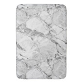 Graue "Slate Whisper Stream" Marmortextur All-Ove Badematte (Vorderseite Vertikal)