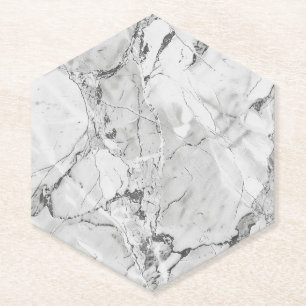 Graue "Slate Whisper Stream" Marmortextur kundensp Untersetzer