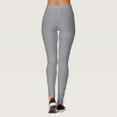 Graue Solid Color Leggings (Rückseite)