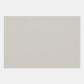 Graue Solid-Farbe einstellen Geschenkpapier Set (Vorderseite)
