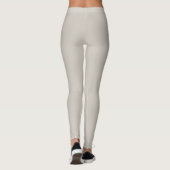 Graue Solid-Farbe Leggings (Rückseite)
