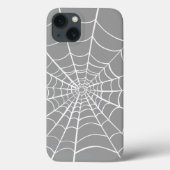 Graue Spider Web Case-Mate iPhone Hülle (Rückseite)