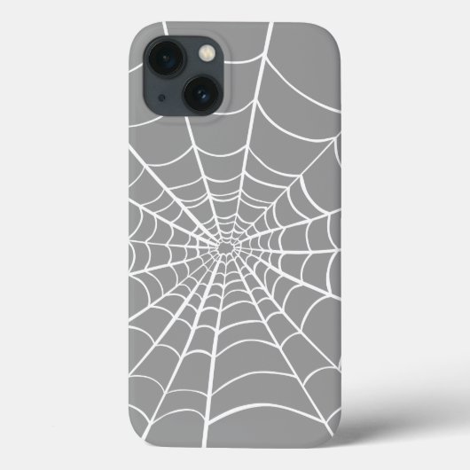 Graue Spider Web Case-Mate iPhone Hülle (Rückseite)