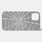 Graue Spider Web Case-Mate iPhone Hülle (Rückseite (Horizontal))