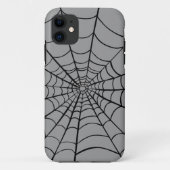 Graue Spider Web Case-Mate iPhone Hülle (Rückseite)